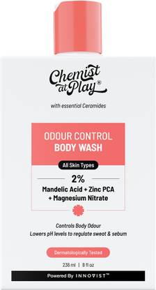 Chemist at Play Odour Control Body Wash - Controls Odour, Long Lasting Freshness, Regulate Sweat