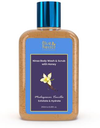 Blue Nectar Madagascar Vanilla Body Wash & Scrub for Rough & Bumpy Skin | for Women & Men