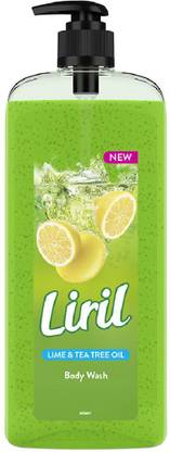 Liril Super Saver XL Pump, Lemon & Tea Tree Oil, Paraben Free Body Wash