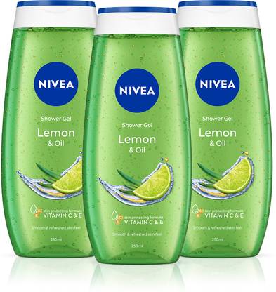 NIVEA Lemon & Oil Shower Gel - With Refreshing Scent, Ph Balanced | Moisturizer