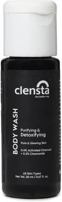 Clensta Purifying & Detoxifying Body Wash with Activated Charcoal Deep Cleansing