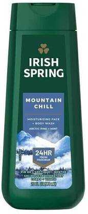 Irish Spring Mountain Chill Body Wash for Men, 20 Oz 591 ml (Product Of USA)