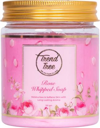 TRENDTREE Rose Whipped Body Soap | Women & Men | All skin type