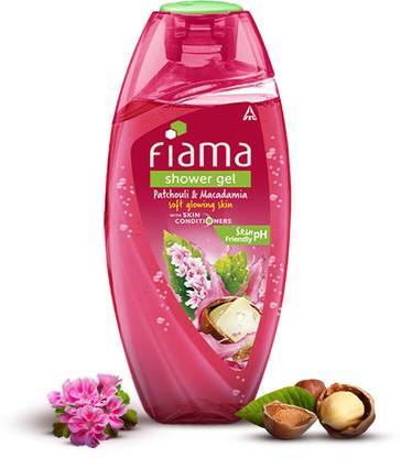 FIAMA Patchouli & Macadamia Body Wash Shower Gel, Moisturized Skin & Radiant Glow