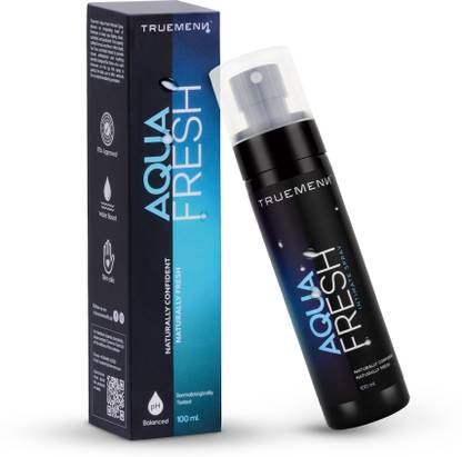 Truemenn Aqua Fresh Intimate Spray for Men|pH Balanced Hygiene with Aloe Vera & Tea Tree