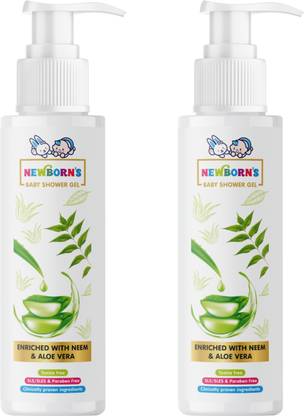 Newborn's Baby Shower Gel Enriched with Neem & Aloe Vera Pack of 2