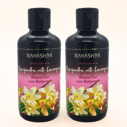 Rahashya Rajnigandha with Lemongrass Skin Relief Bodywash with VitaminE, Soothes Dry Skin