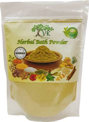 VK Stores Herbal Bath Powder 100% Natural Revitalizing Skin Care (500g)