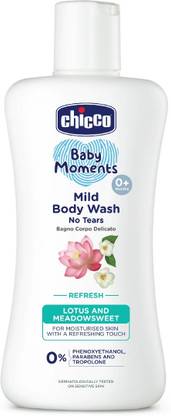 Chicco Baby Moments Mild Body Wash Refresh, Paraben &SLS Free, Phenoxyethanol free,0M+