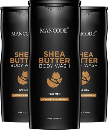 MANCODE Shea Butter Body Wash For Men, 450ml each, PACK OF 3