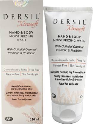 DERSIL Xtrasoft Hand & Body Moisturizing Wash with Collodial Oatmeal