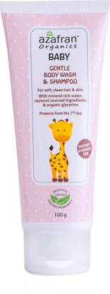 Azafran Organic Baby Gentle Body wash and Shampoo