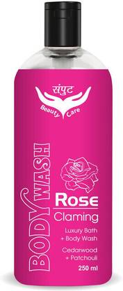 SAMPUT Rose Claming Body wash Luxury Bath Cedarwood Patchouli