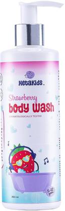 hetakids Strawberry Body Wash for Kids | 100% Natural Sulfate & Paraben Free -
