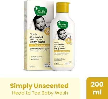 Mother Sparsh Simply Unscented Head to Toe Baby Wash
