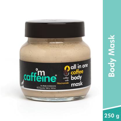 mCaffeine All In One Coffee Body Mask with Niacinamide for Body Acne, Pigmentation & Tan