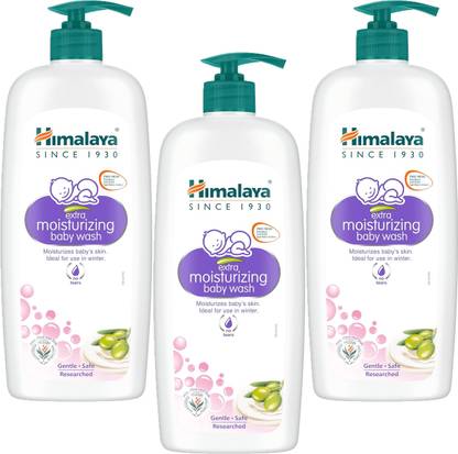 HIMALAYA EXTRA MOISTURIZING BABY WASH 600ML ( Pack of 3 )