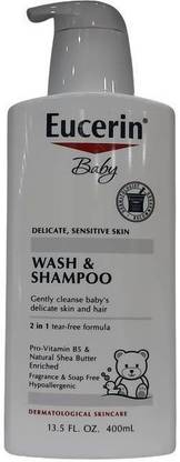 Eucerin Baby Wash & Shampoo 13.5 oz