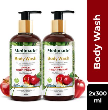 Medimade Apple Cider Vinegar Detoxifying Body Wash - Pack of 2