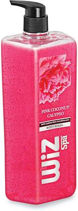 Wiz Pink Coconut Calypso Spa Body Wash, Exfoliating Beads & Added Skin Conditioners