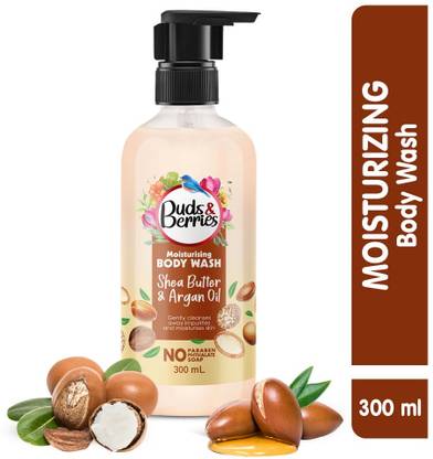 Buds & Berries Moisturising Body Wash with Shea Butter and Argan Oil