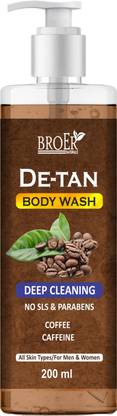 BROER De-Tan Body Wash with Goodness of Coffee & Caffeine For Deep Cleansing & Detox