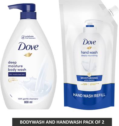 DOVE Deep Moisture Body Wash and Nourishing Liquid Hand Wash