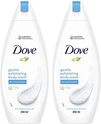 DOVE Gentle Exfoliating Body Wash (2X250ml)