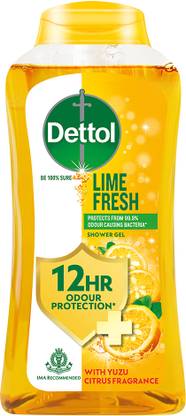 Dettol Body Wash and Shower Gel for Women and Men, Lime Fresh -