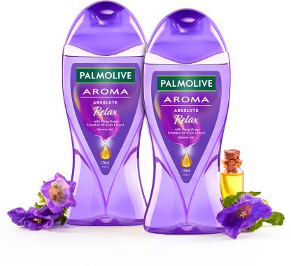 PALMOLIVE Iris & Ylang Ylang Essential Oil Aroma Absolute Relax Body Wash Combo