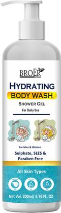 BROER Hydrating Body Wash | Hydrate & Moisturize Skin | Paraben, SLS free Shower Gel