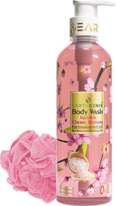 Earthgenix Body Wash Japanese Cherry Blossom + Pink Himalayan Rock Salt