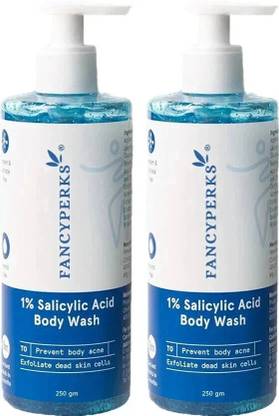 FANCYPERKS 1% SALICYLIC ACID BODY WASH 2 PACK COMBO