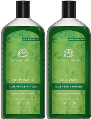 THE MAN COMPANY Body Wash for Glowing & Smooth Skin | Enriched with Aloe-Vera & Matcha
