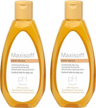 Maxisoft Skin Nourishing Baby Wash | Coconut Oil & Tea Tree Oil (100 ml - Pack of 2)