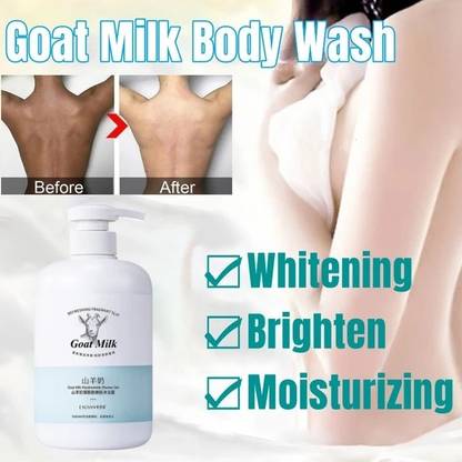 LAVIYO Goat MILK SKIN BRIGHTENING SHOWER GEL, Body care, Daily use Gel,..(300 ml)