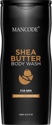 MANCODE Shea Butter Body Wash For Men| Soothing and Nourishing| Deeply Conditioning| Enriched With Real Shea Butter, 450ml