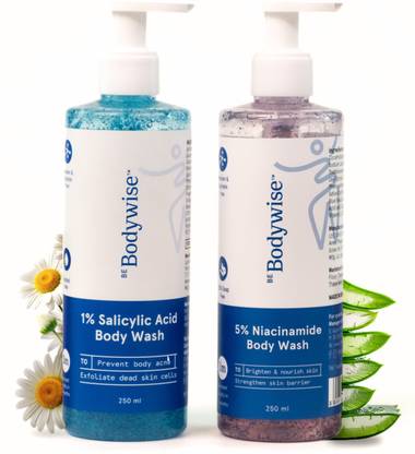 Be Bodywise 5% Niacinamide Body Wash & 1% Salicylic Acid Body Wash | Glowing, Radiant Skin