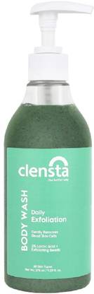 Clensta Lactic Acid Body Wash Prevents Acne Exfoliates and Feels Refreshed Shower Gel