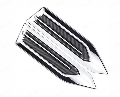 HUUSO Air Flow Fender Trim XSL-002 Chrome and Carbon Black Side Scoop