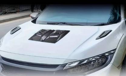 LAVITRA Car Decorative Air Flow Transformer Intake Hood Scoop Bonnet Vent Cover Stickers Boonet Scoop