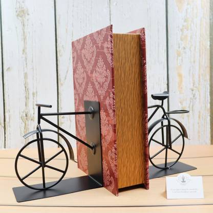 Hosley Iron High Bookend Handcrafted Antique Cycle Perfect for Home Decor Iron Book End