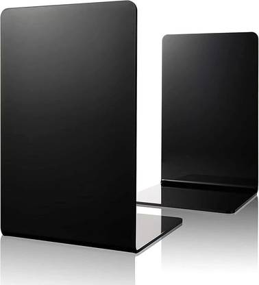 PRIBOX Acrylic Bookends for Home Decor shelf Book Stand holder Organizer Plastic Book End