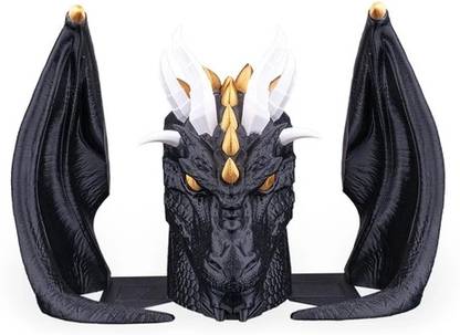layer lab Dragon Bookends for Office and Bookshelf Plastic Book End