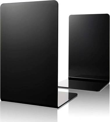 PRIBOX Crystal-Clear Acrylic - Stand for Book Shelf Organiser Plastic Book End