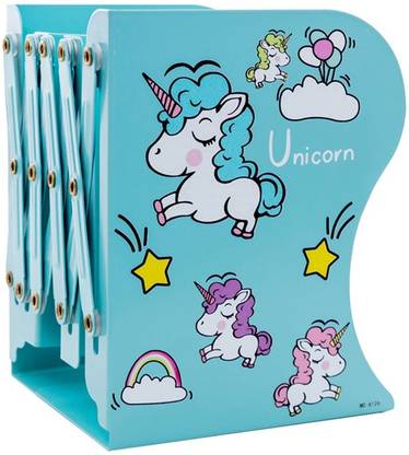 oddpod 6126-1-Blue-Unicorn Iron Book End