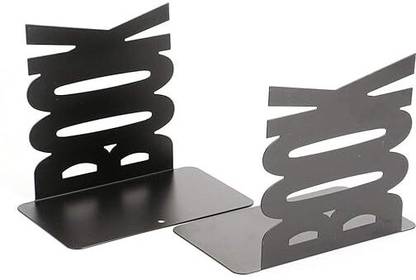 INDIAN DÉCOR 4112 ' Book - END - Black' / Metal bookends/Steel bookends Iron Book End
