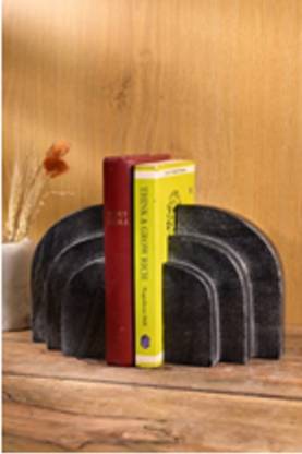 Patharwala Decorative Adjustable Book Ends for Table Stylish Stoneware Book End