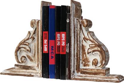 KHUSUBHDECOR ch1048 WOODEN BOOK END Wooden Book End