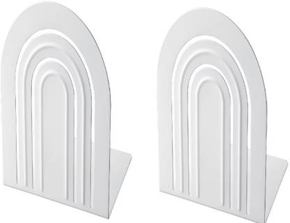IKEA Digital Shoppy Book-end, white (Pack of 2 ) Steel Book End